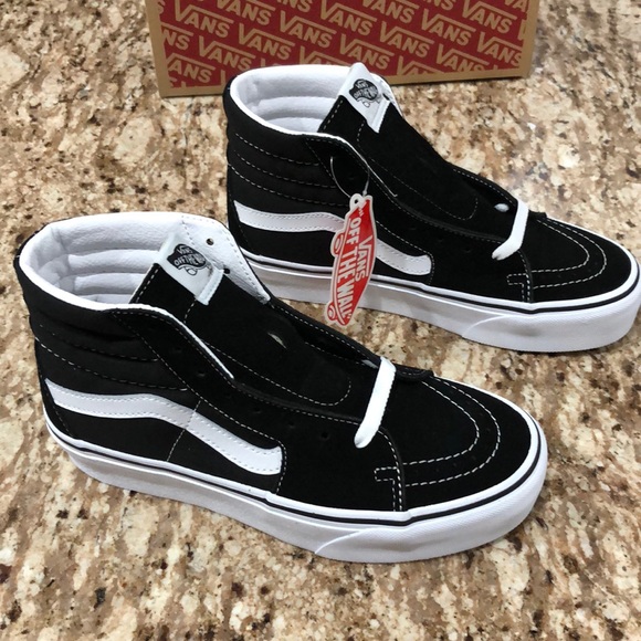 vans platform loafers